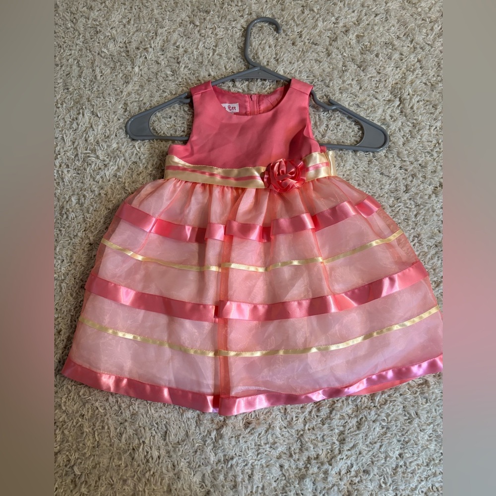 Pink toddler girl dress size 18 months